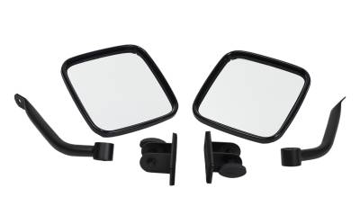 Kentrol - Kentrol 80496 Black E-Z Detach Mirrors Pair for 97-18 Jeep Wrangler TJ & JK