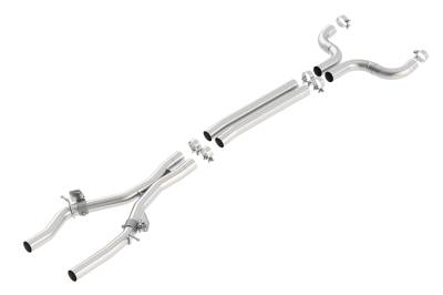 Borla - Borla Exhaust 60610 2.75" X-Pipe w/Mid Pipes for 16-24 Chevrolet Camaro SS 6.2