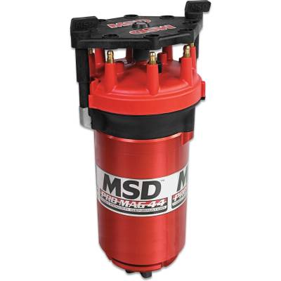 MSD - MSD Ignition 8130 44 Amp Generator CW Rotation Red Standard Cap Band Clamp