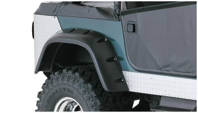 Bushwacker - Bushwacker Cut-Out Style Rear Fender Flares Black for Jeep CJ 10060-07