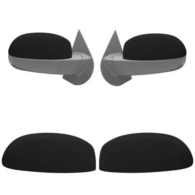 Ecoological - Ecoological Upper Side Mirror Covers Matte Black 07-13 Silverado/Sierra MBG02