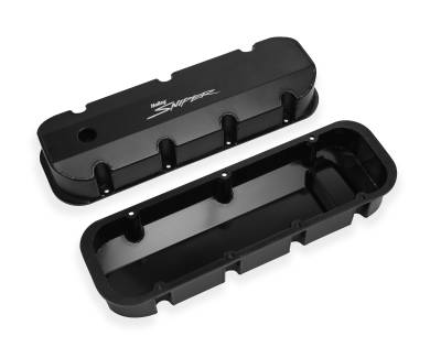 Holley Sniper EFI - Holley Sniper EFI 890004B Valve Cover Fabricated Aluminum BBC Tall
