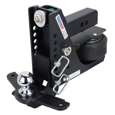 Shocker Hitch - Shocker Hitch SH-MB640-250-25SC Shocker 12K 2.5" Max Black Air Receiver Hitch
