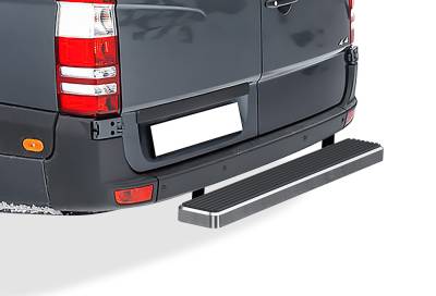 APS - APS IStep Rear Bumper Step Brushed for 07-25 Sprinter Van IB04KDJ3A