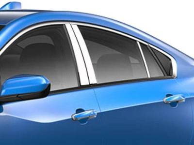 Quality Automotive Accessories - QAA PP56131 6Pc Stainless Steel Pillar Trim for 2016-2019 Chevrolet Volt