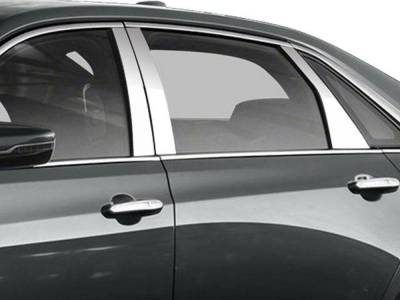 Quality Automotive Accessories - QAA PP56231 6Pc Stainless Steel Pillar Trim for 2016-2020 Cadillac CT6