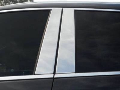 Quality Automotive Accessories - QAA PP57260 4Pc Stainless Steel Pillar Trim for 2017-2025 Cadillac XT5