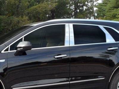 Quality Automotive Accessories - QAA PP57262 10Pc Stainless Steel Pillar Trim for 2017-2025 Cadillac XT5