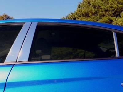 Quality Automotive Accessories - QAA PP17341 6Pc Stainless Steel Pillar Trim for 2017-2020 Hyundai Elantra