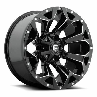 Fuel 1PC - Fuel Off Road D57618902650 D576 Assault 18x9 5x4.5 5x5.0 1mm Gloss Black/Milled
