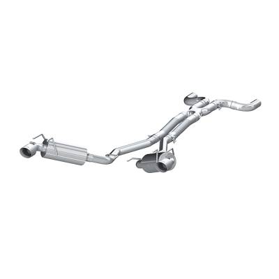 MBRP Exhaust - MBRP Exhaust S7020304 T304 2.5" Cat-Back Dual Rear Exit w/Muffler 10-15 Camaro