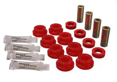 Energy Suspension - Energy Suspension 16.3104R Control Arm Bushing Set Rear Polyurethane Red