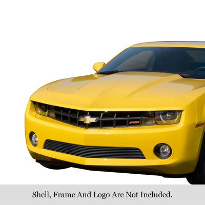 APS - APS Stainless Billet Bumper Grille Black 10-13 Chevrolet Camaro V6 GR03FFG24J