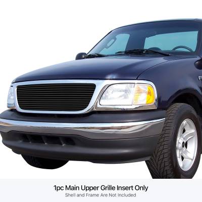 APS - APS Stainless Billet Grille Black 99-03 Ford F150 GR06FEG12J