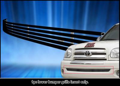 APS - APS Stainless Billet Bumper Grille Black for 03-06 Toyota Tundra GR20FEC96J