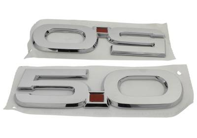 Ford Performance Parts - Ford Performance M-1447-M50A 15-23 Mustang 5.0L Fender Emblems/Badges Chrome PR