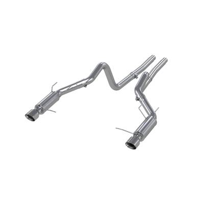 MBRP Exhaust - MBRP Exhaust S7260304 T304 3" Cat-Back Dual Split Rear Exit 11-12 Shelby GT500