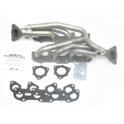 JBA Racing Headers - JBA Headers 2010S 1.5" Stainless Shorty Headers Raw for 05-10 Ford Mustang GT