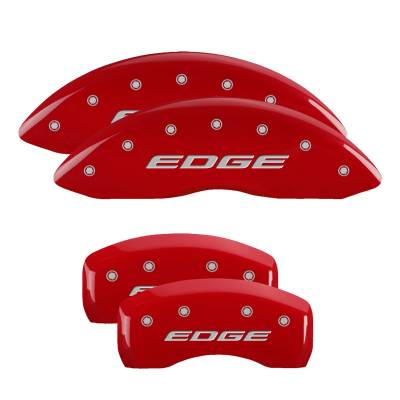 MGP Caliper Covers - MGP Caliper Covers 10242SEDERD Front/Rear Red for 15-18 Ford Edge