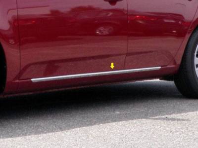Quality Automotive Accessories - QAA TH10811 Stainless Rocker Panel Trim 2pc for 10-13 Kia Forte