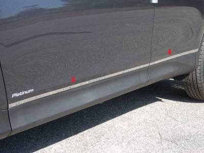 Quality Automotive Accessories - QAA TH13180 Stainless Rocker Panel Trim 4Pc for 13-18 Toyota Rav4