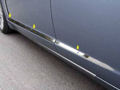 Quality Automotive Accessories - QAA TH29099 Stainless Rocker Panel Trim 6pc for 09-15 Jaguar XF