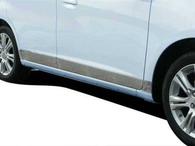 Quality Automotive Accessories - QAA TH29221 Stainless Rocker Panel Trim 8pc for 09-13 Honda Fit