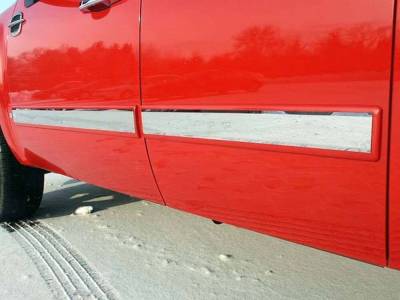 Quality Automotive Accessories - QAA TH47185 Stainless Rocker Panel Trim 4Pc for 07-08 Chevrolet Silverado