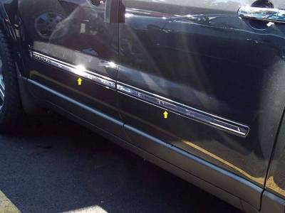 Quality Automotive Accessories - QAA TH49166 Stainless Rocker Panel Trim 4Pc for 09-17 Chevrolet Traverse