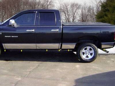 Quality Automotive Accessories - QAA TH42938 Stainless Rocker Panel Trim 12pc for 02-08 Dodge Ram