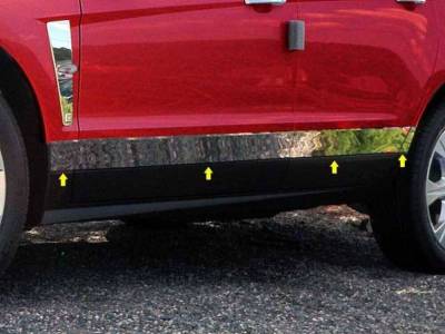 Quality Automotive Accessories - QAA TH50260 Stainless Rocker Panel Trim 8pc for 10-16 Cadillac SRX