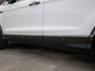 Quality Automotive Accessories - QAA TH53360 Stainless Rocker Panel Trim 8pc for 13-19 Ford Escape