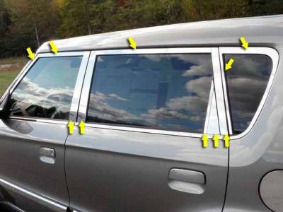 Quality Automotive Accessories - Quality Automotive WP10830 Window Accent Package for 10-13 Kia Soul