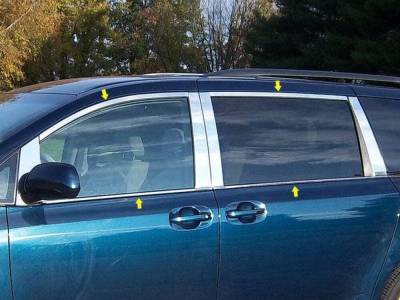 Quality Automotive Accessories - Quality Automotive WP11151 Window Accent Package for Toyota Sienna