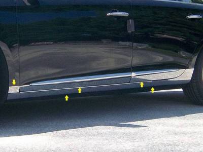 Quality Automotive Accessories - QAA TH53247 Stainless Rocker Panel Trim 10pc for 13-19 Cadillac XTS