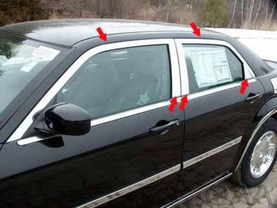 Quality Automotive Accessories - Quality Automotive WP45760 Window Accent Package for Chrysler 300