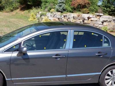 Quality Automotive Accessories - Quality Automotive WP26214 Window Accent Package 06-11 Honda Civic