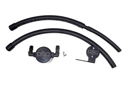 J&L Oil Separator Co - J&L Oil Separator 3105D-B 3.0 Driver Side Mounted Oil Separator Black
