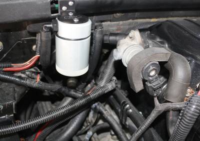 J&L Oil Separator Co - J&L Oil Separator 3.0 Passenger Side Mounted Oil Separator Silver 3027P-C