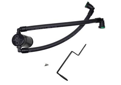J&L Oil Separator Co - J&L Oil Separator 3.0 Passenger Side Mounted Oil Separator Black 3043P-B