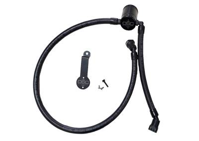 J&L Oil Separator Co - J&L Oil Separator 3.0 Driver Side Mounted Oil Separator Black 3069D-B