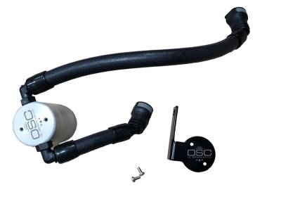 J&L Oil Separator Co - J&L Oil Separator 3054P-C 3.0 Passenger Side Mounted Oil Separator Silver