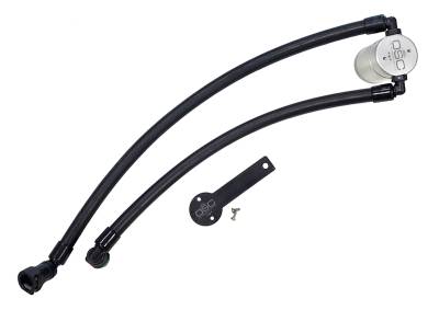 J&L Oil Separator Co - J&L 3071P-C Oil Separator 3.0 Passenger Side Mounted Oil Separator Silver