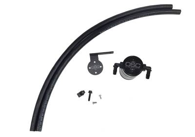 J&L Oil Separator Co - J&L Oil Separator 3.0 Passenger Side Mounted Oil Separator Black 3038P-B