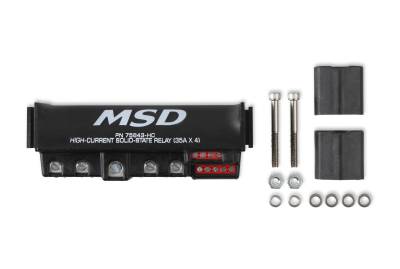 MSD - MSD Ignition 75643-HC High-Current Solid-State Relay 35Ax4 Black