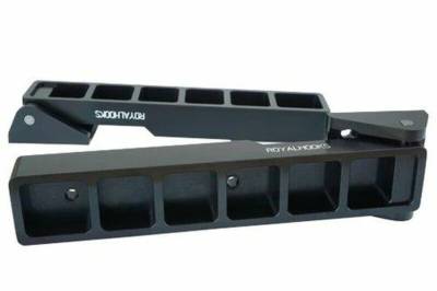 Royal Hooks - Royal Hooks Billet Aluminum Tailgate Hinges Black for Wrangler JK RHO-12014-BK
