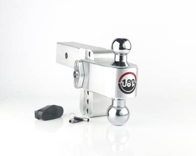 Weigh Safe - Weigh Safe 2.5" 180-DEG Class-V 4" Drop Hitch Receiver 18.5K CTB4-2.5