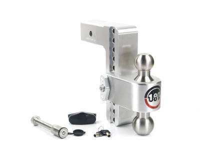 Weigh Safe - Weigh Safe 2.5" 180-DEG Class-V 8" Drop Hitch Receiver 18.5K LTB8-2.5-KA