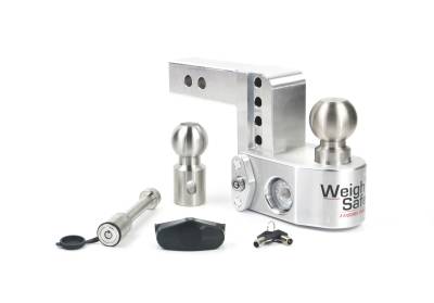 Weigh Safe - Weigh Safe 2" Aluminum Class-IV 4" Drop Hitch Receiver 12.5K WS4-2-KA