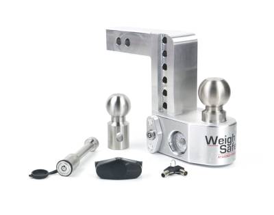 Weigh Safe - Weigh Safe 2" Aluminum Class-IV 6" Drop Hitch Receiver 12.5K WS6-2-KA